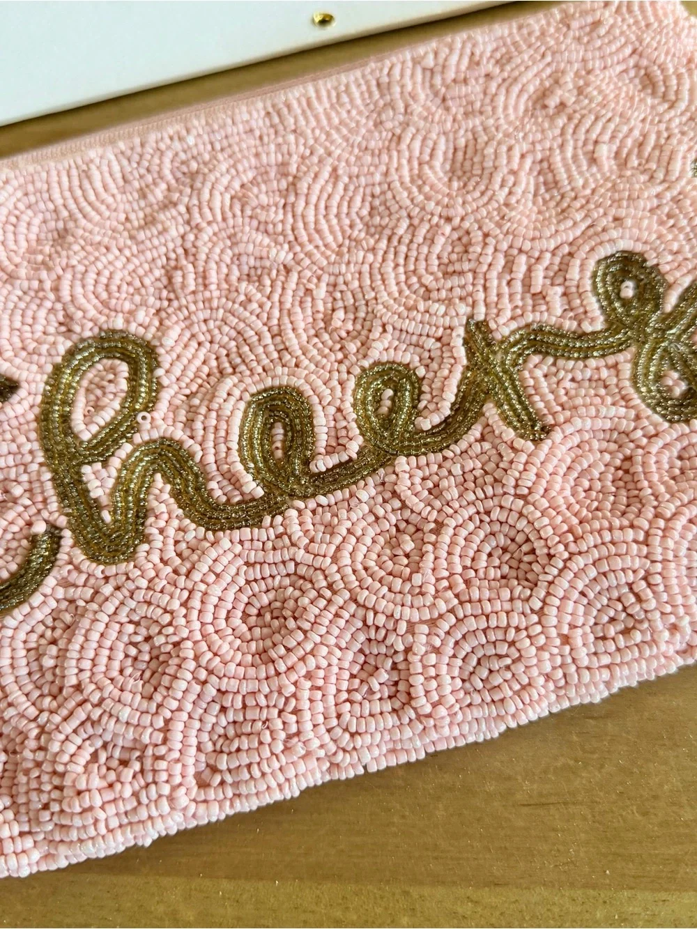 House of Harlow 1960 Pink Beaded 